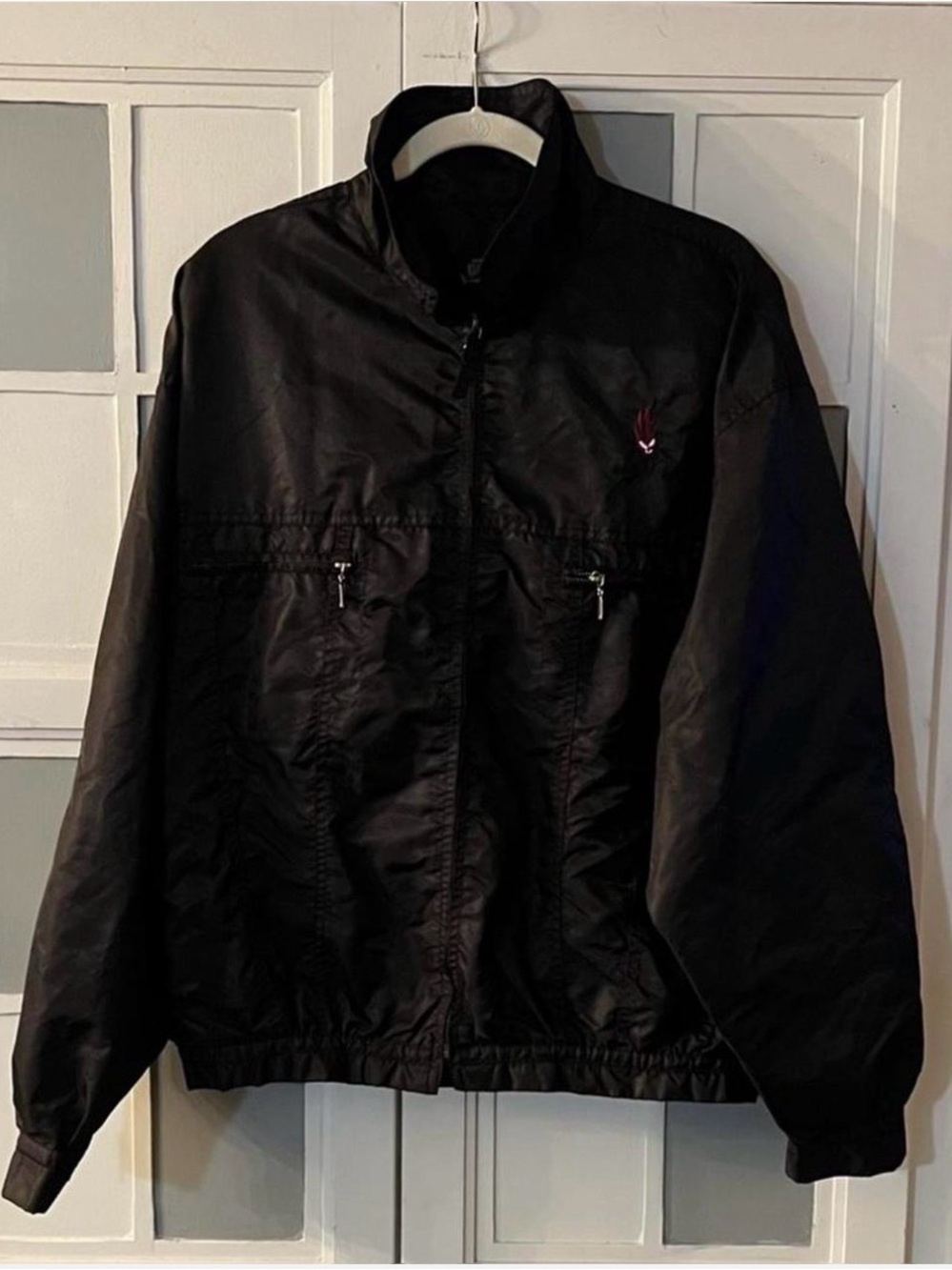 Vintage Bugle Boy Black Lightweight Windbreaker Jacket